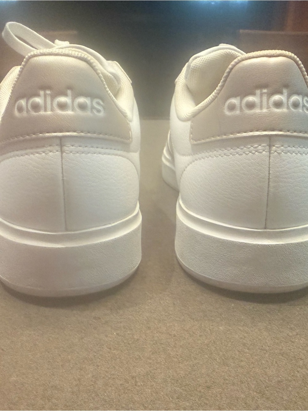 adidas White Sneakers with Metallic Stripes - Picture 4 of 7